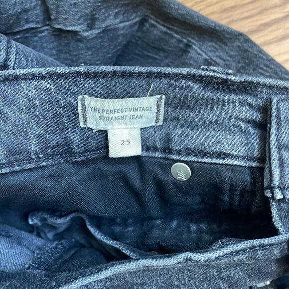 Madewell The Perfect Vintage Straight Jeans Size 24 lunar wash black NWOT - Picture 8 of 15